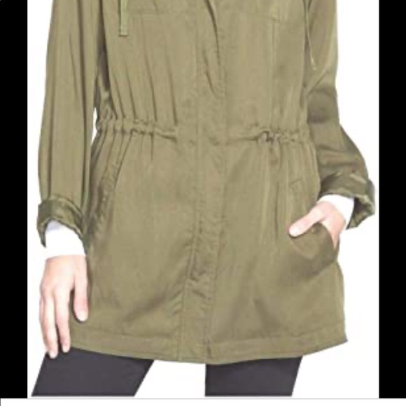 Eileen Fisher Polished Tencel Hooded Anorak Jacket - Picture 4 of 10